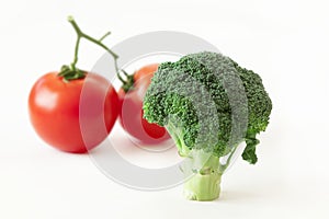 Broccoli and tomatoes