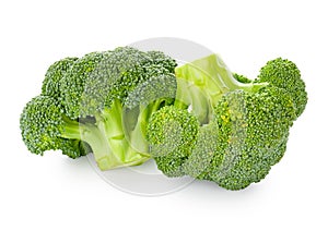 Broccoli on white background