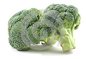 Broccoli on White