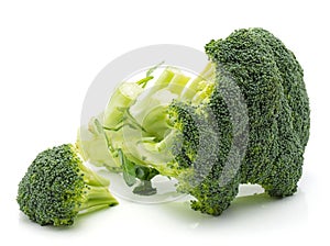 Broccoli on white