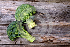 Broccolion wooden on board