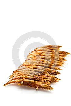 Brochette of dried shrimp