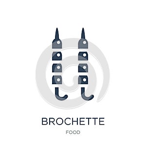 brochette icon in trendy design style. brochette icon isolated on white background. brochette vector icon simple and modern flat