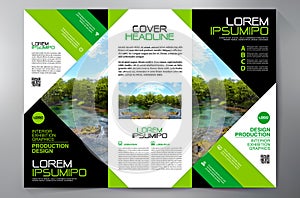 Brochure 3 fold flyer design a4 template.