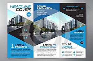 Brochure 3 fold flyer design a4 template.