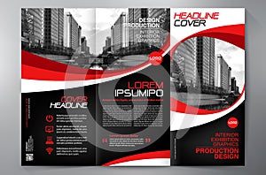 Brochure 3 fold flyer design a4 template.