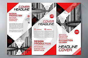 Brochure 3 fold flyer design a4 template.