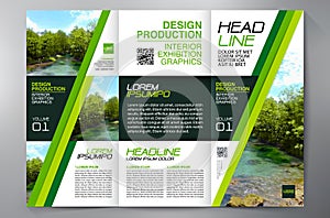 Brochure 3 fold flyer design a4 template.