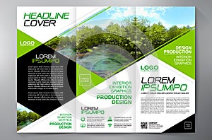 Brochure 3 fold flyer design a4 template.