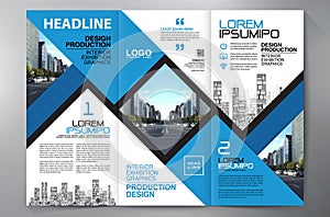 Brochure 3 fold flyer design a4 template.