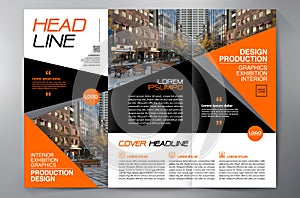 Brochure 3 fold flyer design a4 template