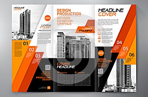 Brochure 3 fold flyer design a4 template