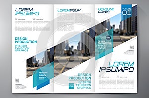 Brochure 3 fold flyer design a4 template.