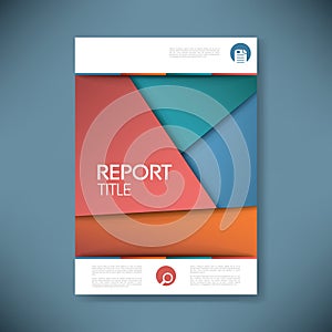 Brochure or annual report cover with abstract