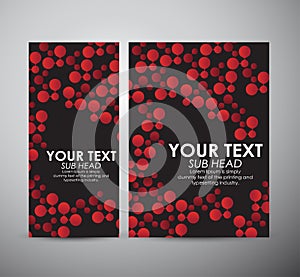 Brochure business design Abstract Science background with molecules.
