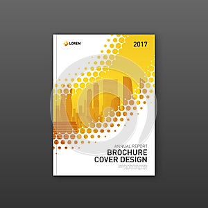 Brochure cover design template for construction or technology co