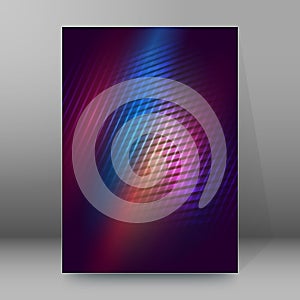 Brochure cover template vertical format glowing background22