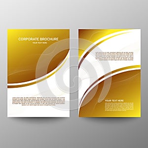 Brochure design a4. Abstract composition. Information banner. A set of page. Modern page. Ad flange. Abstract wave element