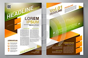 Brochure design a4 template