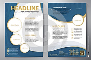 Brochure design a4 vector template