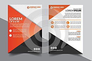 Brochure design, cover modern layout, annual report, poster, flyer in A4