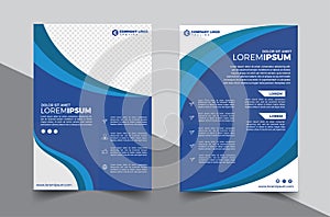 Brochure design, cover modern layout, annual report, poster, flyer in A4 with colorful triangles