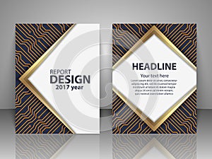 Brochure design template. Report, flyer, business layout, presentation template A4 size