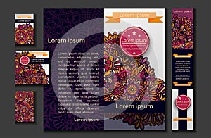 Brochure flyer or booklet design template