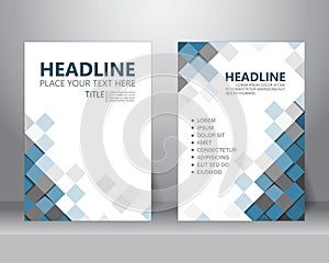 Brochure flyer design template. vector