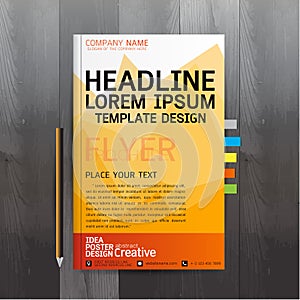 Brochure, flyers, poster, design layout template in A4 size