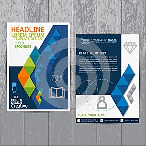 Brochure, flyers, poster, design layout template in A4 size with