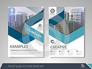 Brochure layout design template