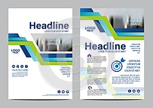 Brochure Layout design template. Annual Report Flyer Leaflet cover Presentation Modern background. illustration vector in A4