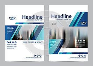 Brochure Layout design template. Annual Report Flyer Leaflet cover Presentation Modern background. illustration vector in A4