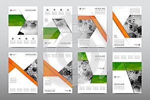 Brochure layout template flyer design vector, Magazine booklet cover abstract background