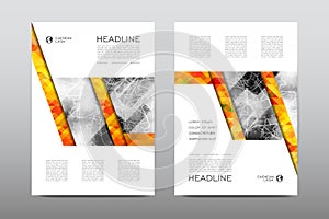 Brochure layout template flyer design vector, Magazine booklet cover abstract background