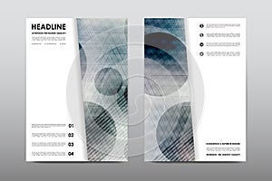 Brochure layout template flyer design vector, Magazine booklet cover abstract background