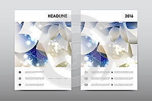 Brochure layout template flyer design vector, Magazine booklet cover abstract background