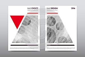 Brochure layout template flyer design vector, Magazine booklet cover abstract background