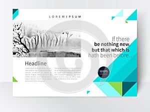 Brochure, leaflet, magazine spread, poster template