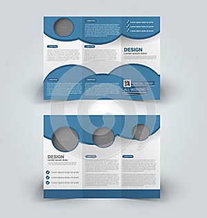 Brochure mock up design template for business, education, advertisement.