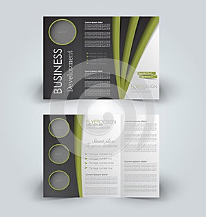 Brochure mock up design template for business, education, advertisement.