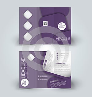 Brochure mock up design template for business, education, advertisement.