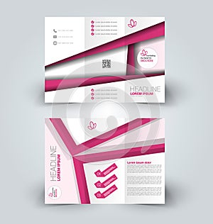 Brochure mock up design template for business, education, advertisement.