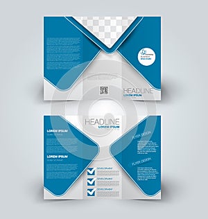 Brochure mock up design template for business, education, advertisement.