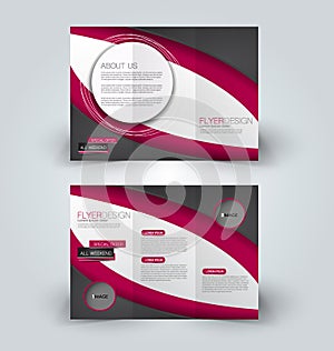 Brochure mock up design template for business, education, advertisement.