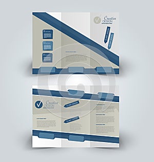 Brochure mock up design template for business, education, advertisement.