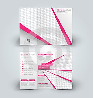 Brochure mock up design template for business, education, advertisement.