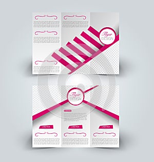 Brochure mock up design template for business, education, advertisement.