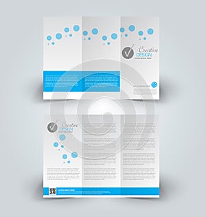 Brochure mock up design template for business, education, advertisement.